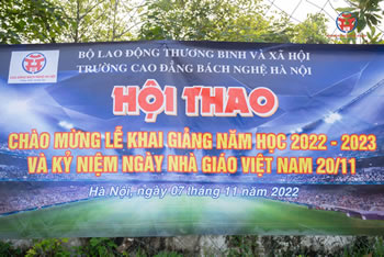 Trường Cao đẳng Bách nghệ Hà Nội - Tưng bừng tổ chức "Hội thao chào mừng kễ khai giảng năm học 2022  - 2023 và kỷ niệm ngày nhà giáo Việt Nam 20/11"