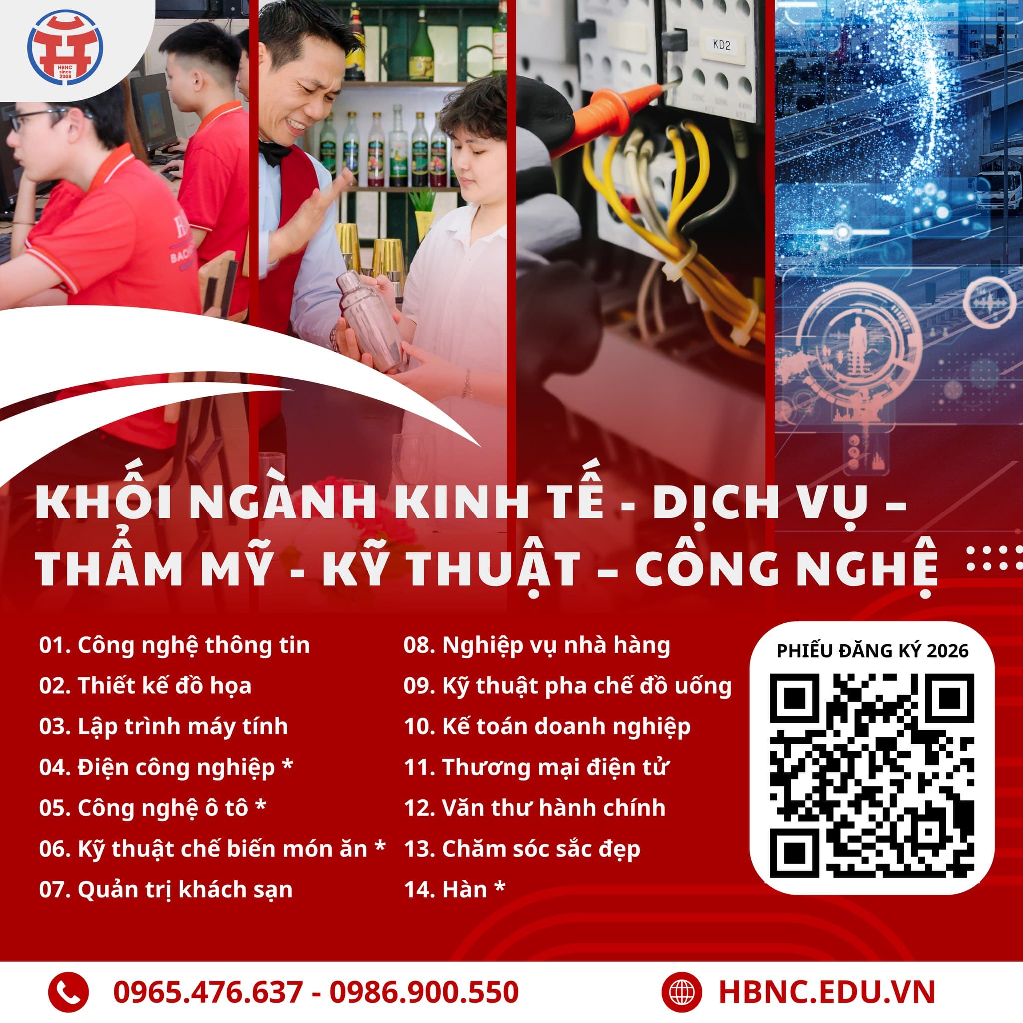 TUYỂN SINH TRUNG CẤP - CAO ĐẲNG CHÍNH QUY 2026
