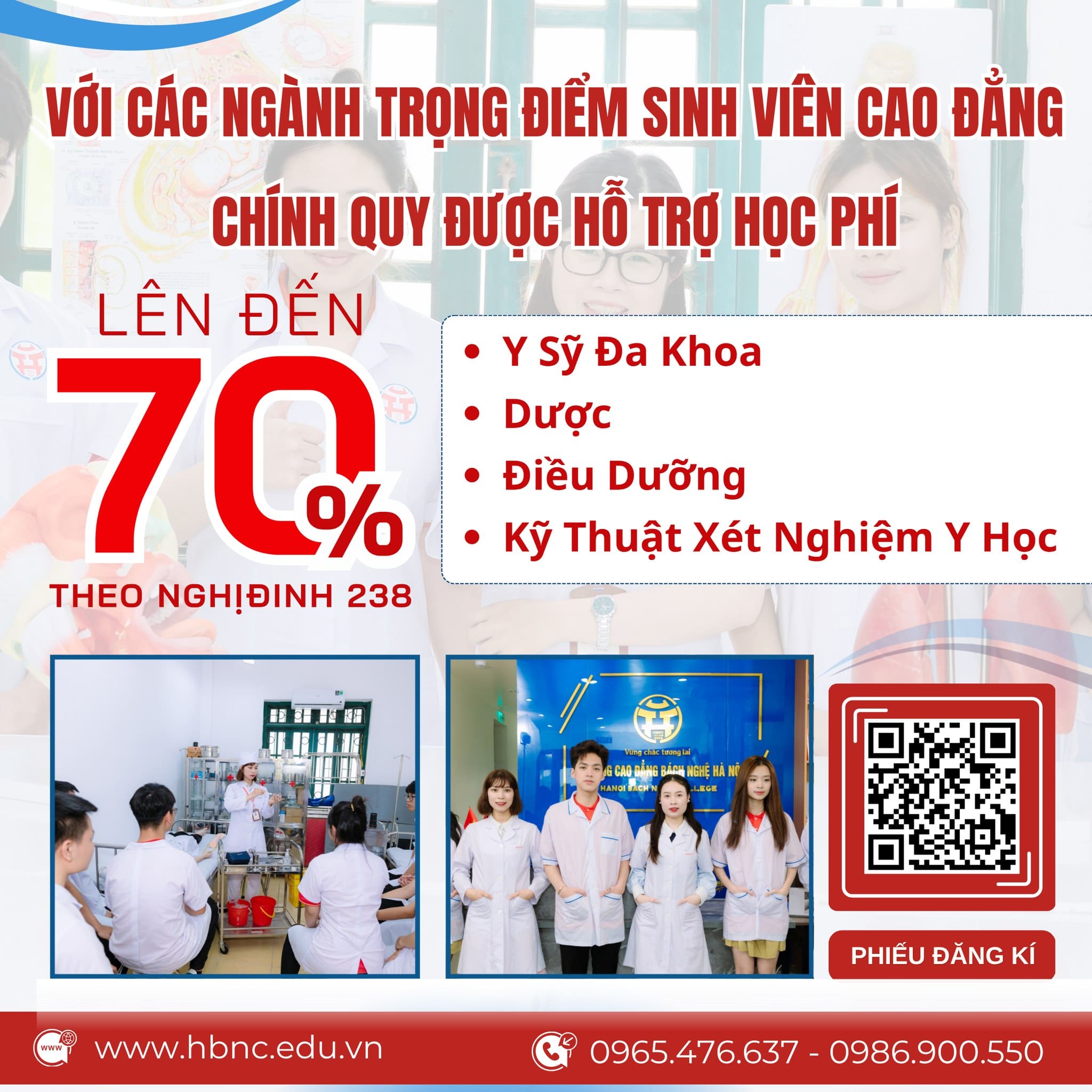 TUYỂN SINH KHỐI NGÀNH Y DƯỢC & SỨC KHỎE