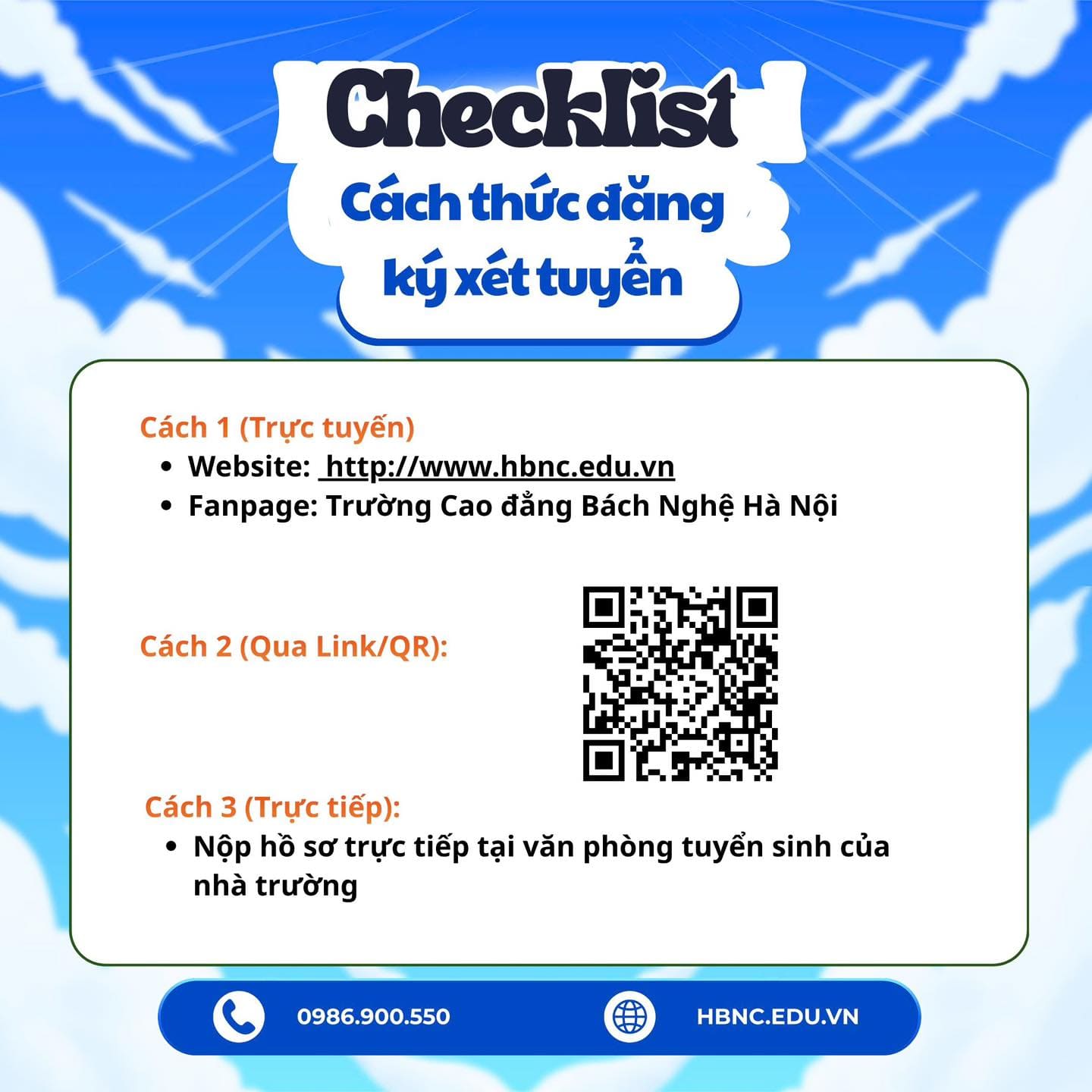 NHẬP HỌC HỆ 9+ BÁCH NGHỆ HÀ NỘI: HỒ SƠ ĐƠN GIẢN, XÉT TUYỂN NHANH CHÓNG