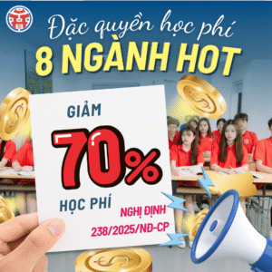 ĐẶC QUYỀN GIẢM 70% HỌC PHÍ TOÀN KHÓA CHO 8 NGÀNH HOT 2026