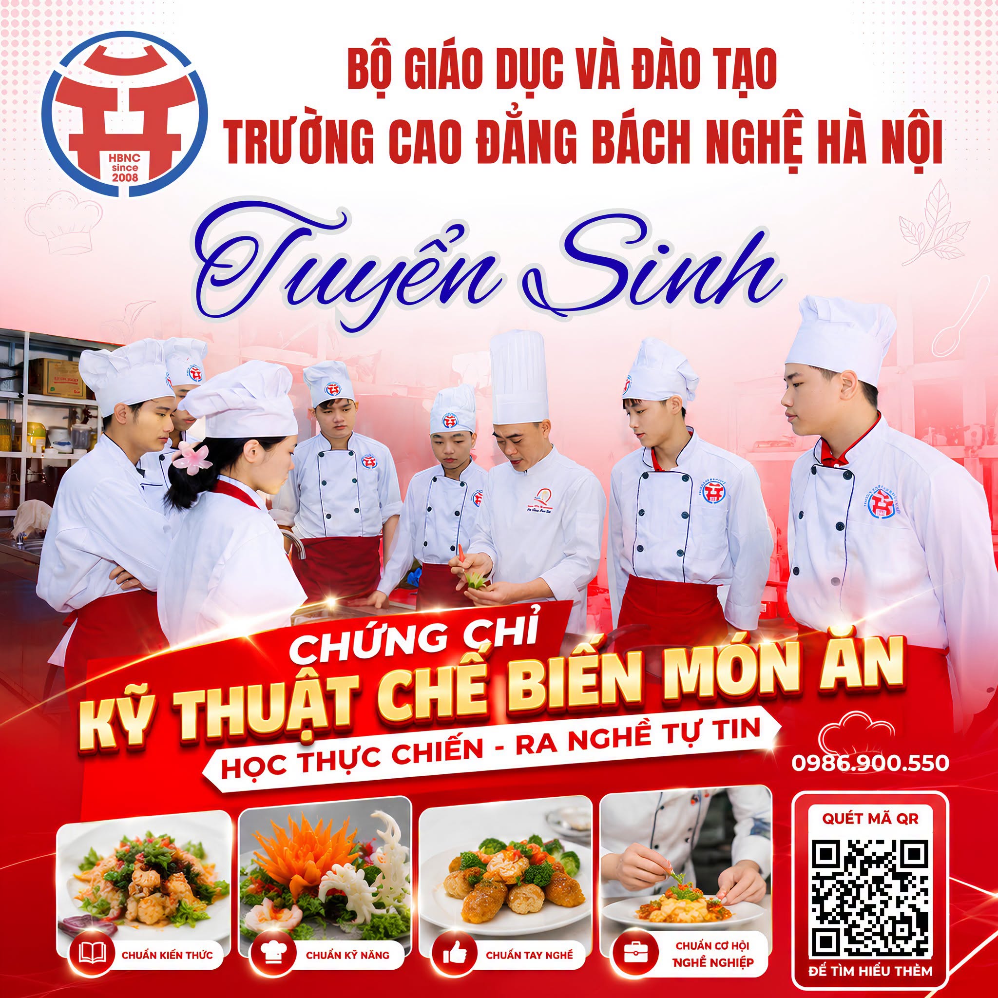 Tuyển Sinh Chứng Chỉ Kỹ Thuật Chế Biến Món ăn