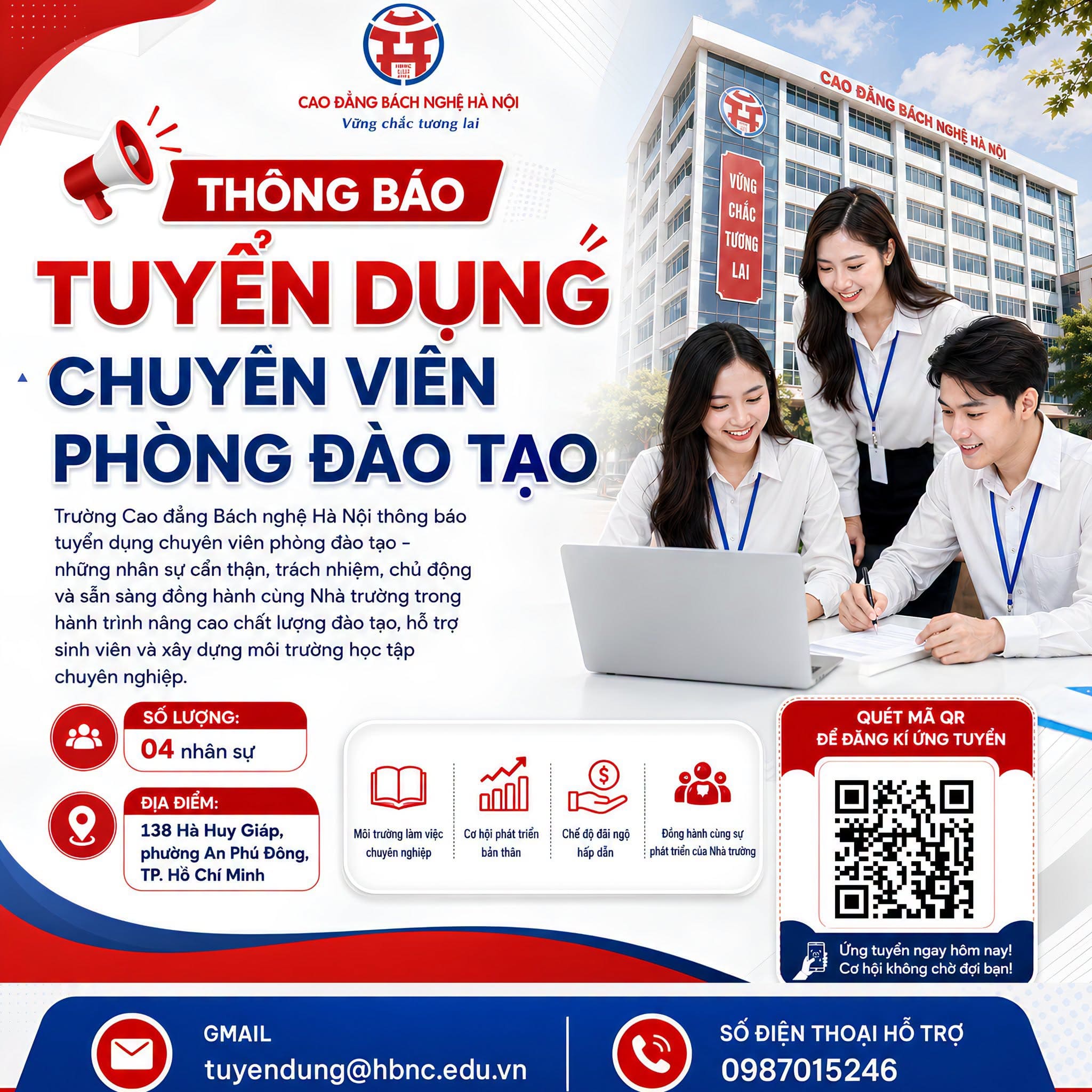 Tuyển Dụng Chuyên Viên đào Tạo
