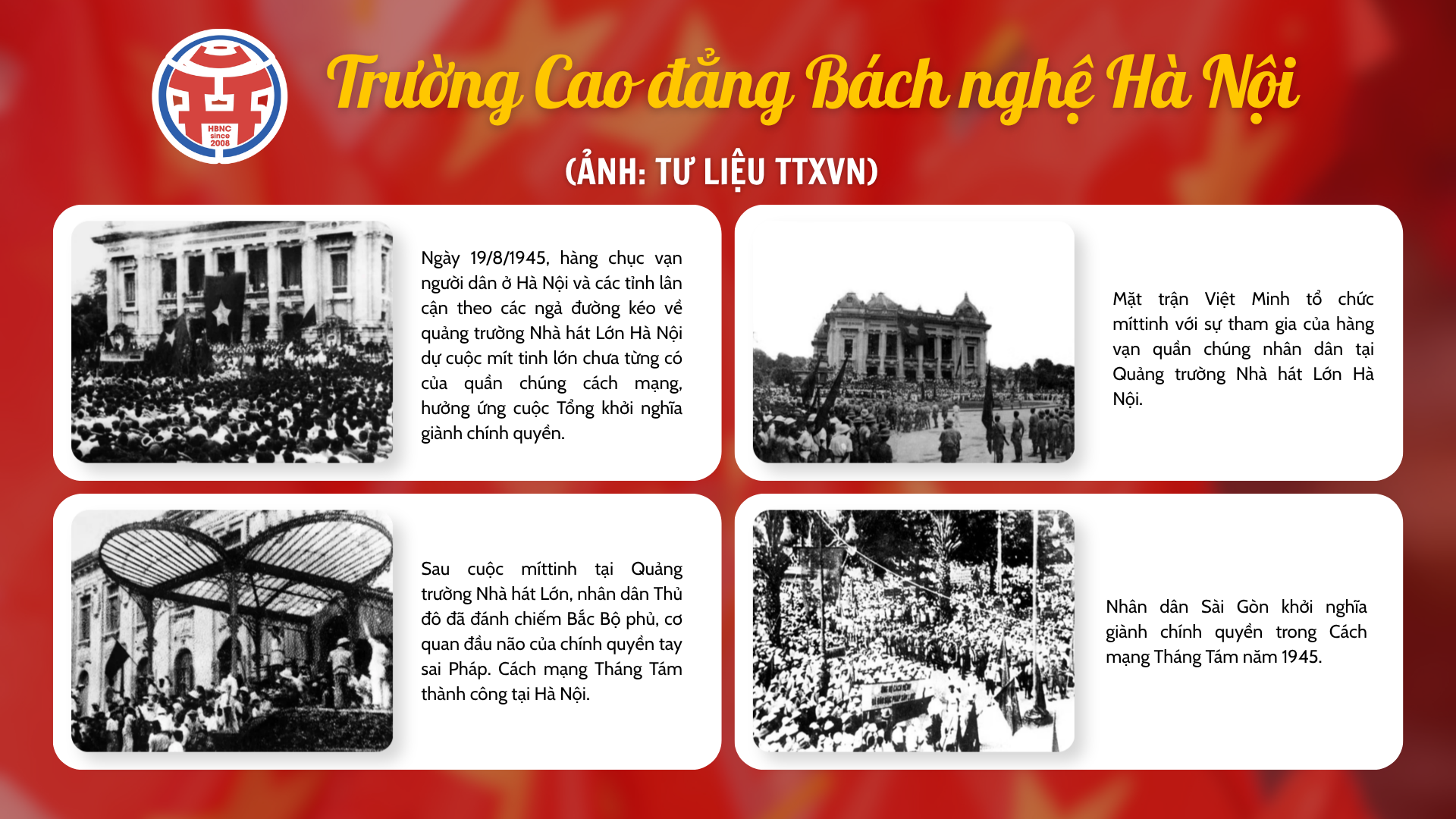 Cách Mang Tháng 8 Thành Công