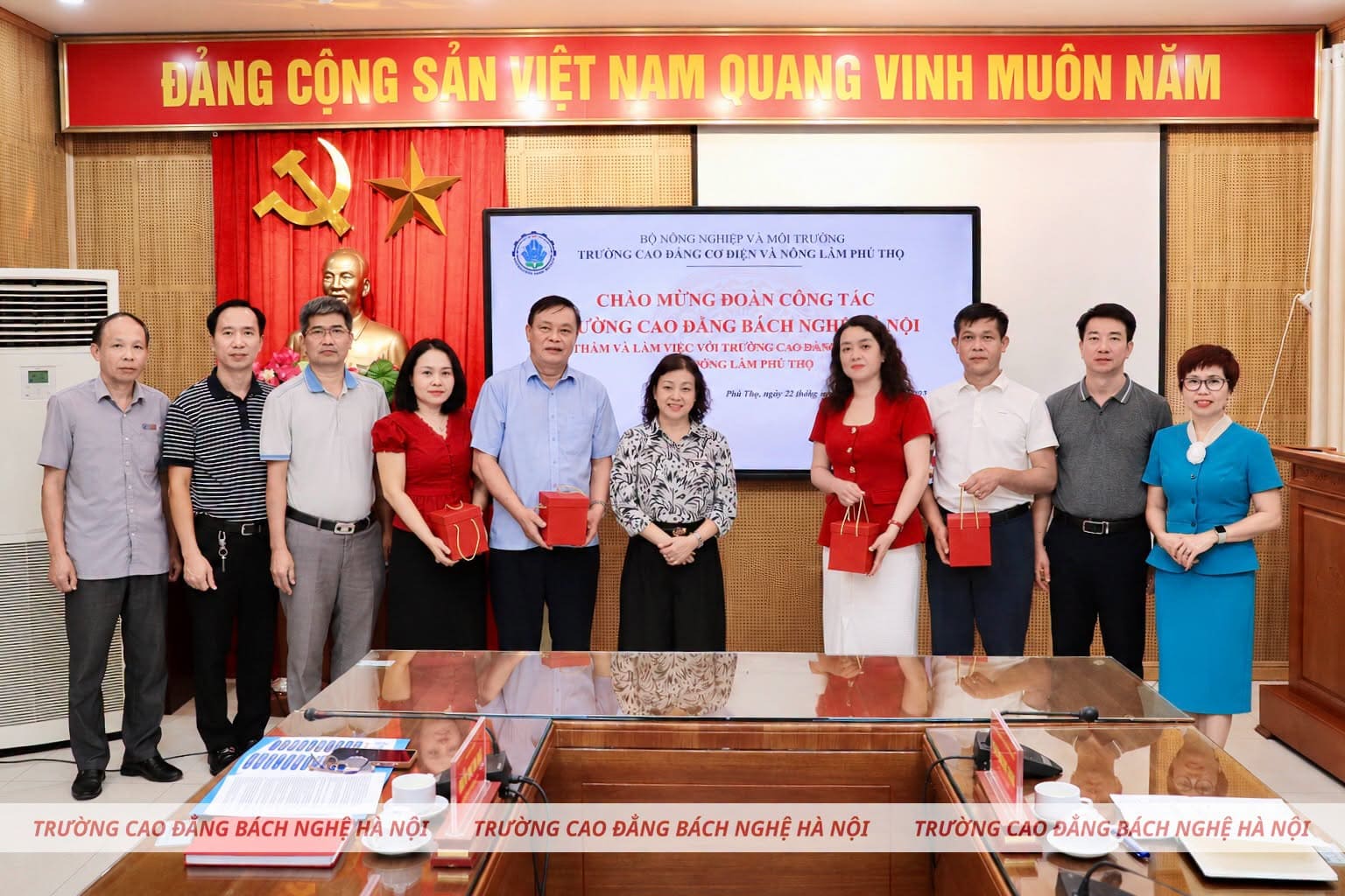 Hbnc Giao Lưu, Trao đổi Kinh Nghiệm Cùng Trường Cao đẳng Cơ điện Và Nông Lâm Phú Thọ (1)