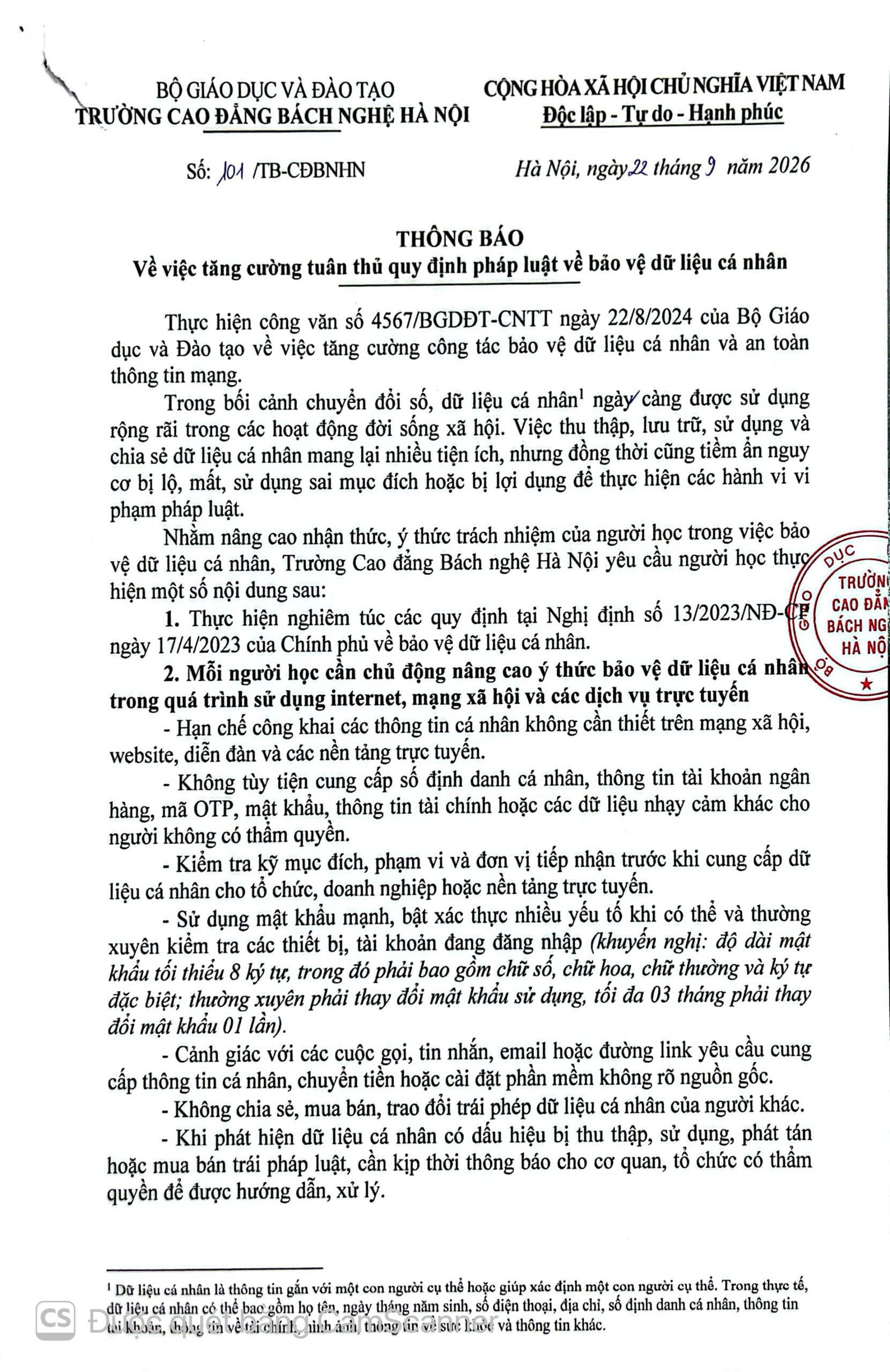 Dữ Liệu Cá Nhân (2)